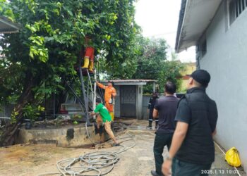 Rutan Tanjungpinang dan BPBD Evakuasi Pohon Tumbang Akibat Cuaca Ekstrem