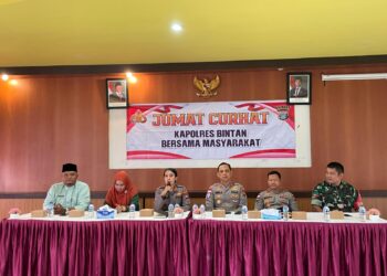 Kapolres Bintan Gelar Kegiatan Jumat Curhat di Desa Teluk Sasah, Dengar Aspirasi Warga Secara Langsung