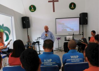 Warga Binaan Pemasyarakatan Kristen di Rutan Tanjungpinang Lakukan Ibadah Minggu