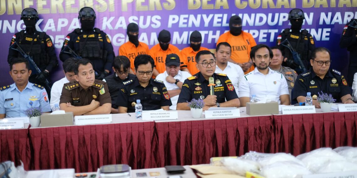 Tegas Berantas Narkoba, Tim Gabungan Bea Cukai Batam dan Polresta Barelang Gagalkan Penyelundupan 10,9 Kg Sabu