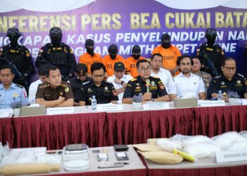 Tegas Berantas Narkoba, Tim Gabungan Bea Cukai Batam dan Polresta Barelang Gagalkan Penyelundupan 10,9 Kg Sabu