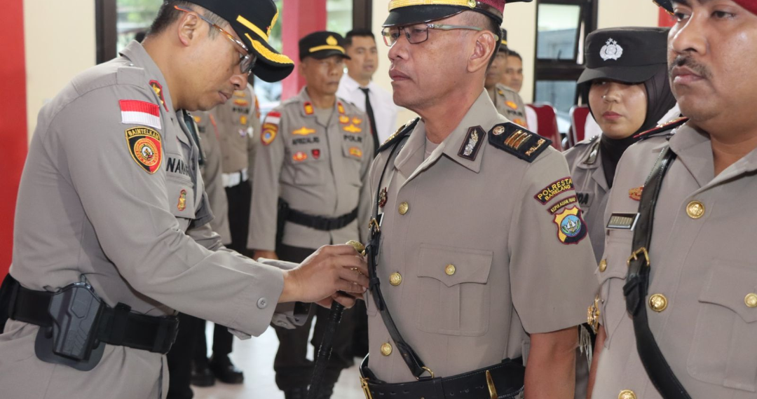 Kapolres Natuna Pimpin Pelantikan dan Serah Terima Jabatan Kabag Log, Kasat Reskrim dan Kasat Samapta