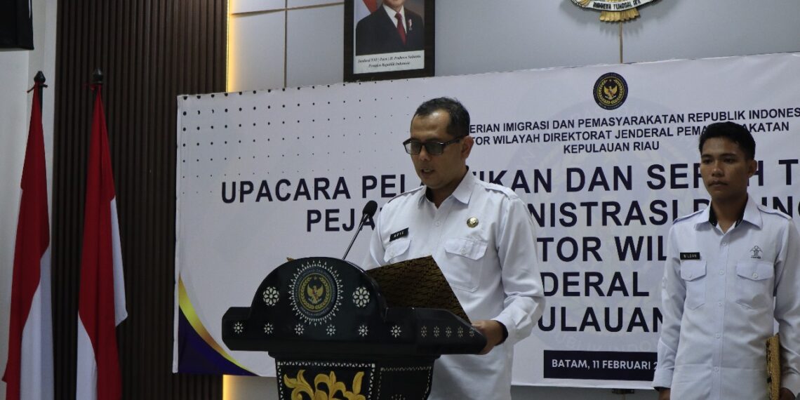 Kanwil Ditjenpas Kepulauan Riau Gelar Pelantikan Jabatan Administrator di Batam