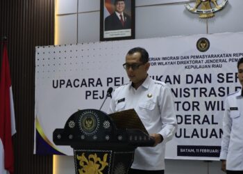 Kanwil Ditjenpas Kepulauan Riau Gelar Pelantikan Jabatan Administrator di Batam