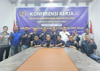 PWI Kepri Gelar Konker, PWI Kabupaten/Kota Hadir Lewat Zoom 