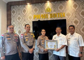 Polres Bintan Raih Penghargaan KPPN Tanjungpinang Award 2024