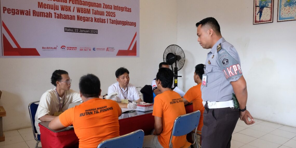 Rutan Kelas I Tanjungpinang Gelar Skrining HIV dan IMS bagi Warga Binaan