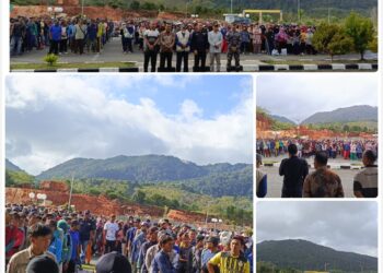 UPBU Kelas III Letung Selenggarakan Program Padat Karya, Ratusan Masyarakat ikut Berkerja