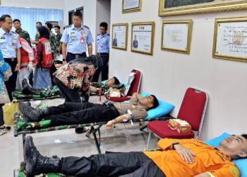 Sambut HUT ke-79 TNI AU, Lanud RSA Gelar Donor Darah untuk Masyarakat