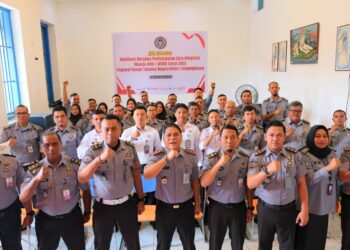 Karutan Kelas I Tanjungpinang Berikan Pengarahan Perdana kepada Jajaran Petugas