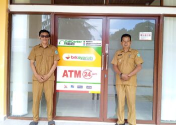 Pemdes Kuala Maras Apresiasi Bank Riau Kepri Syariah Atas Pengadaan Mesin ATM