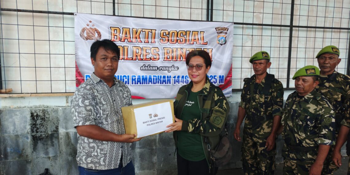 Polres Bintan Gelar Bakti Sosial Polri Presisi, Pererat Sinergi dengan Ormas