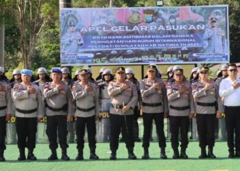 Kapolres Natuna Pimpin Apel Kesiapsiagaan Pengamanan May Day 2025