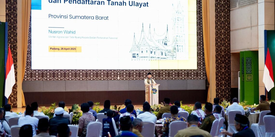 Sosialisasi Pendaftaran Tanah Ulayat di Sumatera Barat, Menteri Nusron: Negara Hadir Lindungi Hak Masyarakat Hukum Adat
