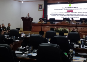 DPRD Natuna Gelar Paripurna Penyampaian Pidato Bupati Tentang LKPJ Tahun 2024