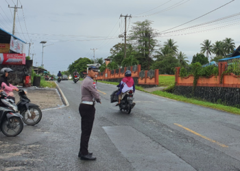 Keselamatan Masyarakat Menjadi Yang Utama, Satlantas Polres Natuna Laksanakan Turjawali