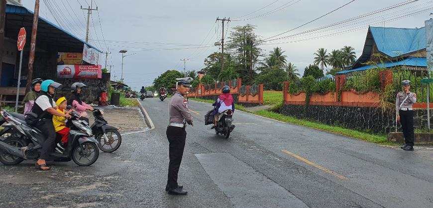 Keselamatan Masyarakat Menjadi Yang Utama, Satlantas Polres Natuna Laksanakan Turjawali