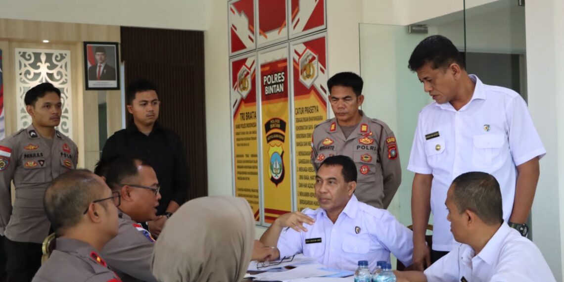 Polres Bintan Gelar Wasrik Tahap I Tahun 2025 bersama Tim Itwasda Polda Kepri