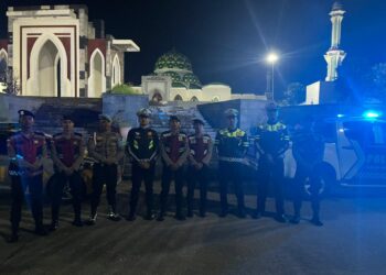 Polres Natuna Gelar Patroli Blue Light, Cegah Aksi Premanisme