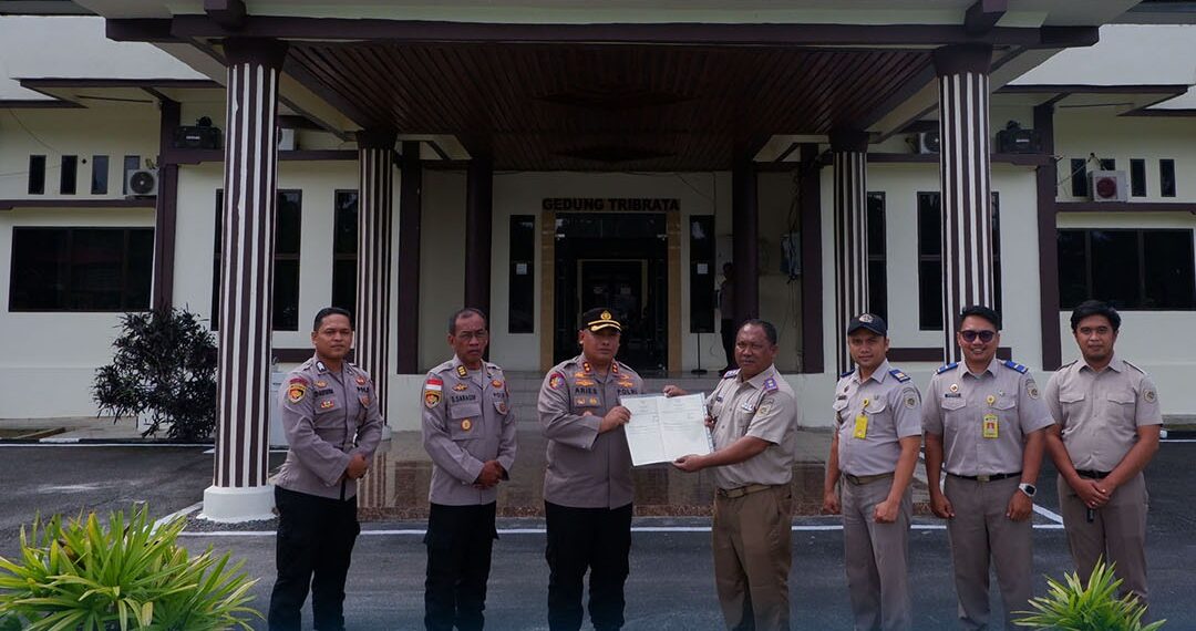 BPN Natuna Lakukan Penyerahan Sertifikat Aset Polres Natuna
