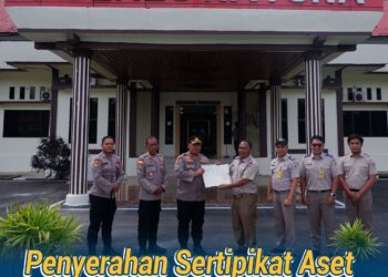 BPN Natuna Lakukan Penyerahan Sertifikat Aset Polres Natuna