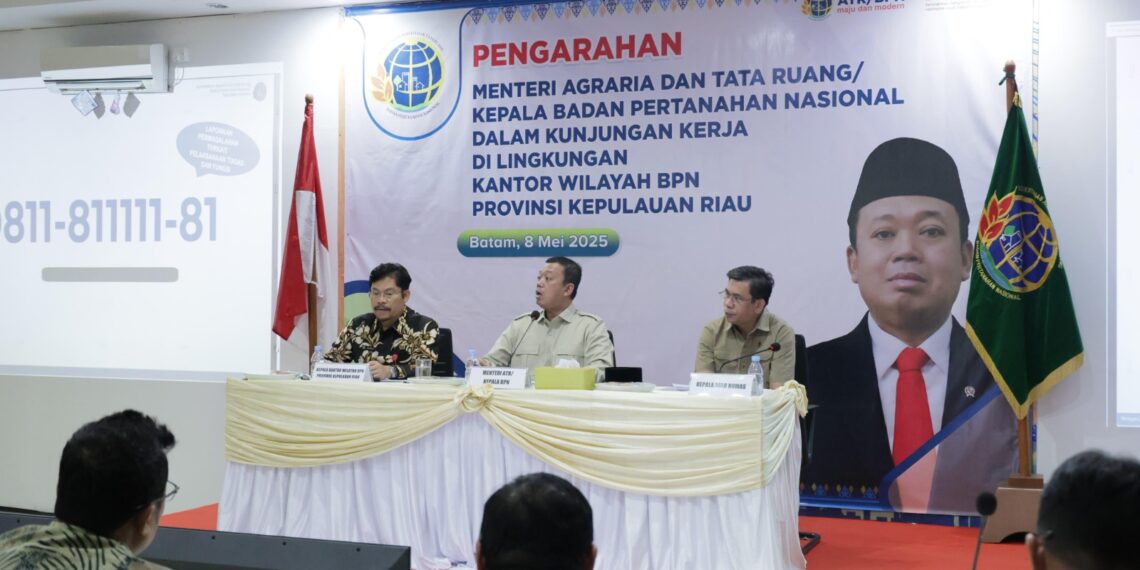 Pesan Menteri Nusron untuk Jajaran Kanwil BPN Provinsi Kepri: Kepala Kantor Harus Jadi Duta Informasi ATR/BPN