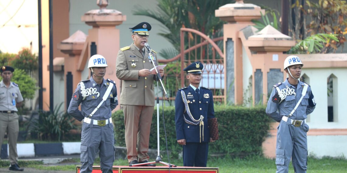 Wamen Ossy Pimpin Apel Pagi di STPN, Tegaskan Pentingnya Karakter dalam Pendidikan STPN