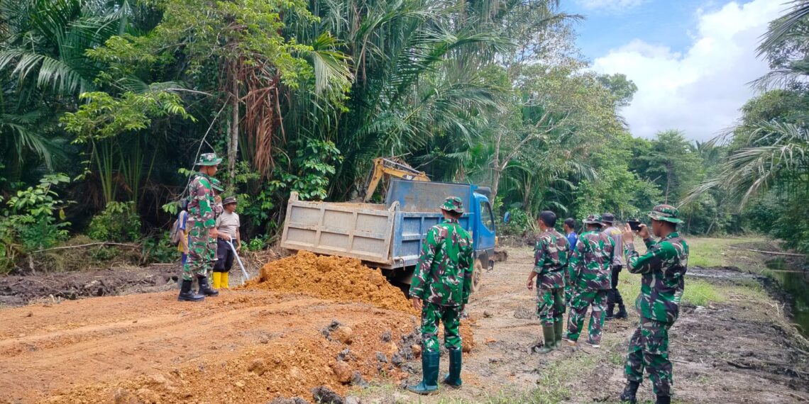 TMMD ke-124 Kodim 0315/Tanjungpinang Percepat Pembangunan Desa Panggak Laut, Jalan Baru Sepanjang 3 Km Rampung