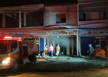 Ruko Bekas Room Karaoke Ludes Terbakar, Diduga Akibat Konsleting Listrik