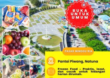 Pasar Minggu Ria Lanud Raden Sadjad Kembali Hadir, Meriahkan Akhir Pekan Warga Natuna