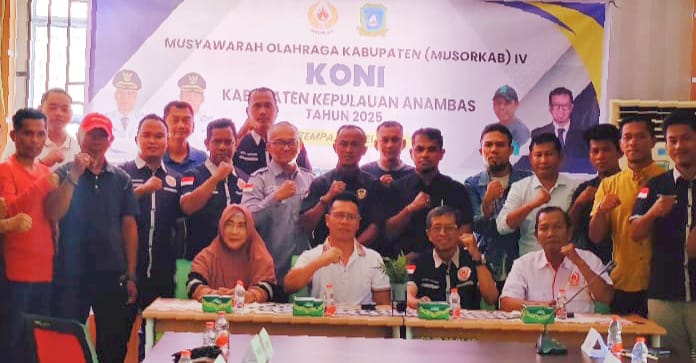 Bupati Aneng Hadiri Musorkab IV KONI Anambas, Dorong Olahraga Makin Maju