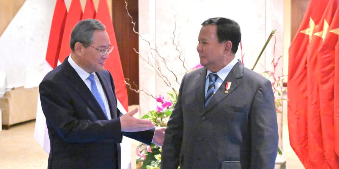 Presiden Prabowo dan Premier Li Qiang Tegaskan Komitmen Penguatan Kerja Sama Indonesia–Tiongkok