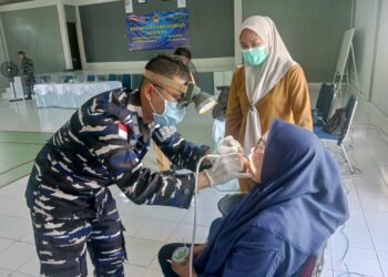 Lanal Ranai Gelar Bakti Sosial & Kesehatan Di Pulau Subi