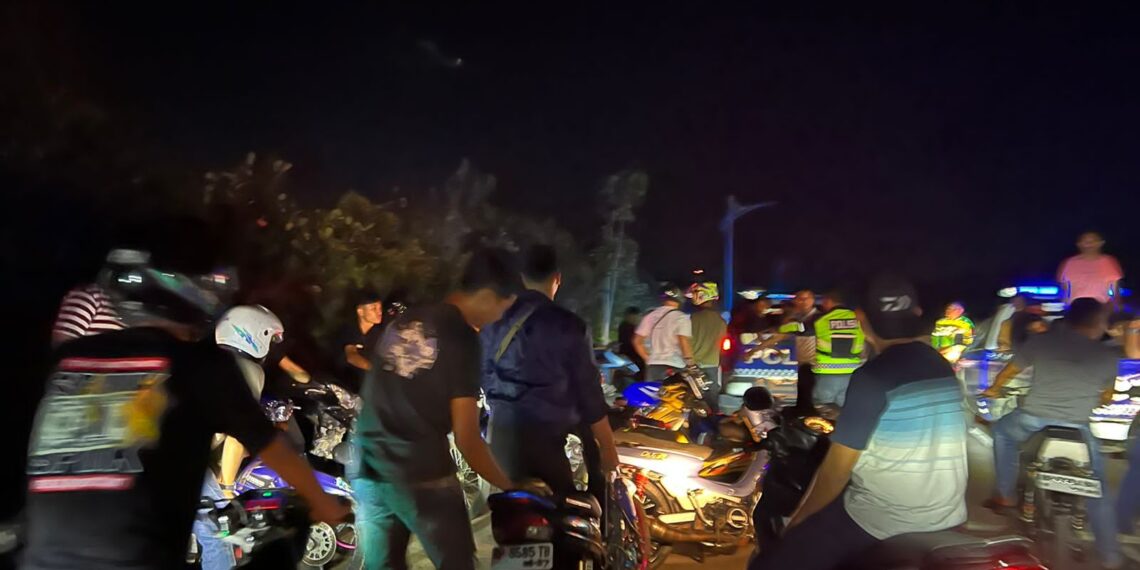 Polantas Tanjungpinang Gencar Razia Balap Liar dan Knalpot Brong, 28 Kendaraan Diamankan