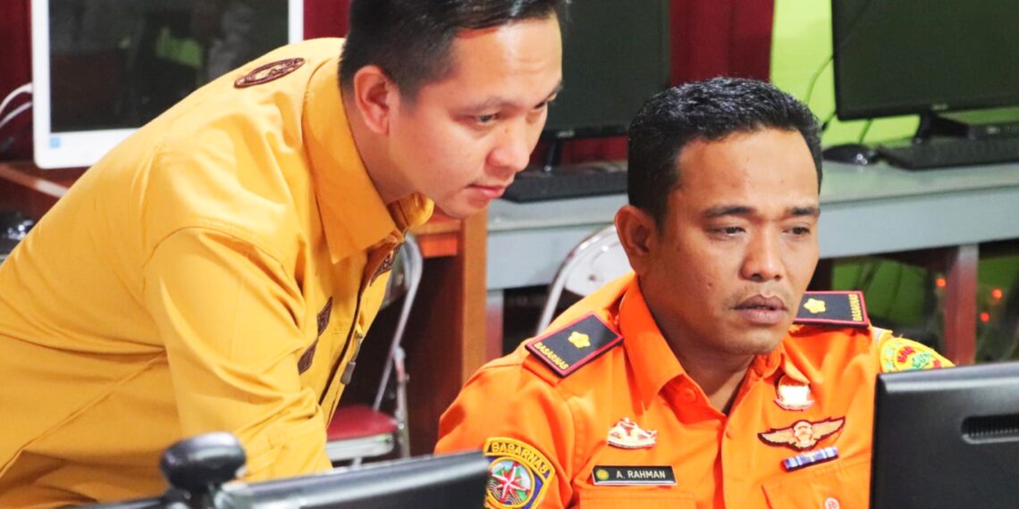 Abdul Rahman, S.Sos, Kepala Kantor Pencarian dan Pertolongan Kabupaten Natuna saat mengecek kesiapan Pelaksanaan Ujian Computer Assisted Competency Test (CACT) untuk Aparatur Sipil Negara (ASN) di Kantor Pencarian dan Pertolongan Natuna