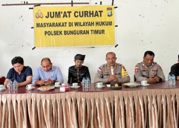 Jumat Curhat : Polsek Bunguran Timur Mendengarkan Aspirasi Warga Desa Sungai Ulu