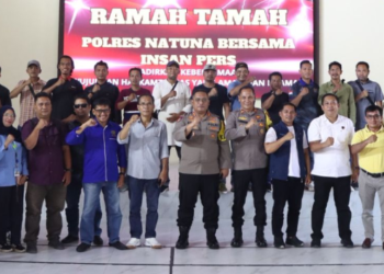 Kapolres Natuna Ramah Tamah Bersama Insan Pers, Bangun Sinergi Menuju Natuna yang Harmonis 