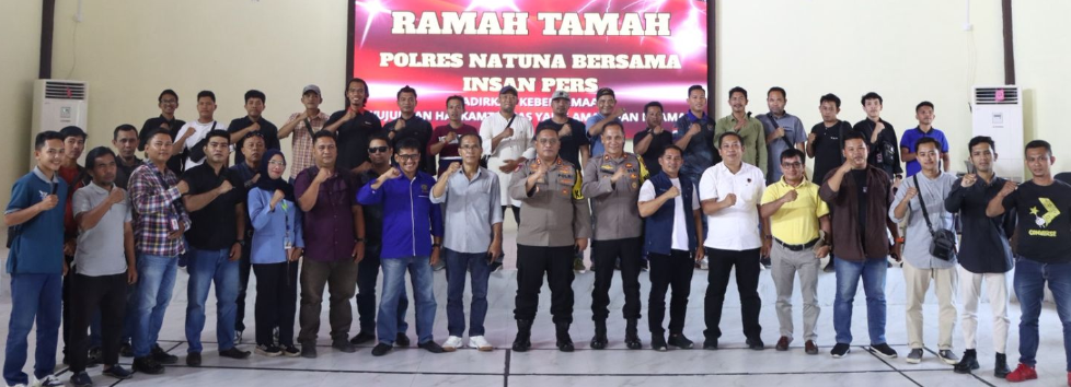 Kapolres Natuna Ramah Tamah Bersama Insan Pers, Bangun Sinergi Menuju Natuna yang Harmonis