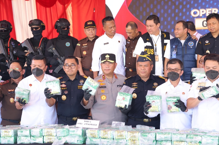 Pengungkapan 2 Ton Sabu Jaringan Internasional di Batam: BNN, Bea Cukai, TNI-Polri dan Mitra Global Gagalkan Penyelundupan