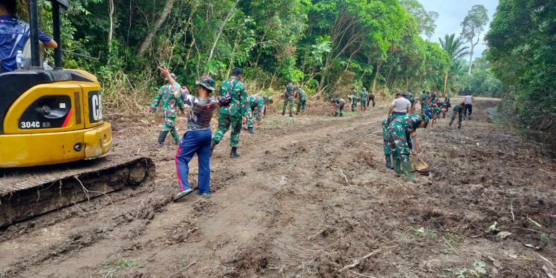 TMMD ke-124 Kodim 0315/Tanjungpinang Resmi Buka Jalan Baru 3 KM di Desa Panggak Laut, Kabupaten Lingga