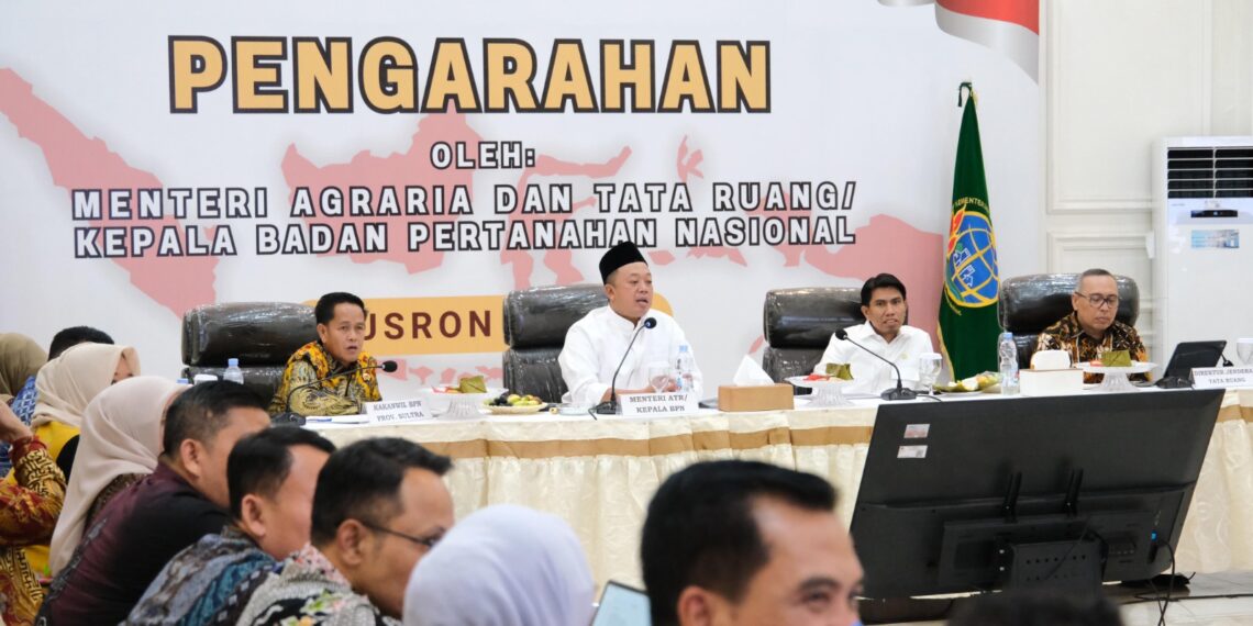 Menteri ATR/BPN Nusron Wahid Dorong Percepatan Validasi Data Pertanahan dan Peningkatan Layanan di Sulawesi Tenggara