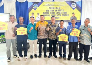 Pemkab Bintan Berikan Bantuan Swadaya Rumah Tidak Layak Huni kepada 41 Unit Rumah