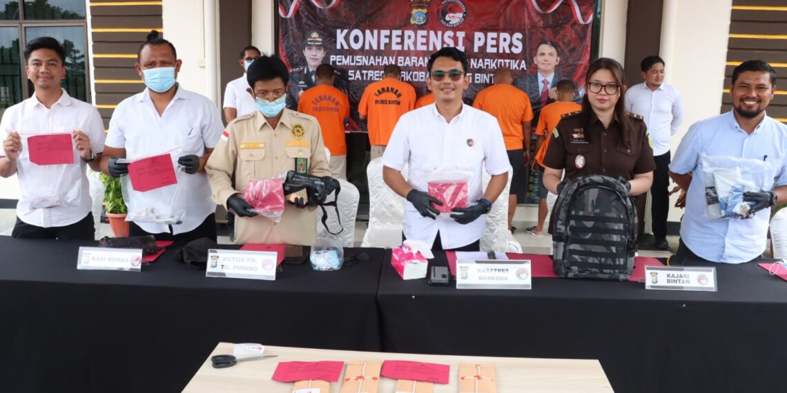 Satresnarkoba Polres Bintan Selamatkan 2.873 Jiwa dari Ancaman Narkoba