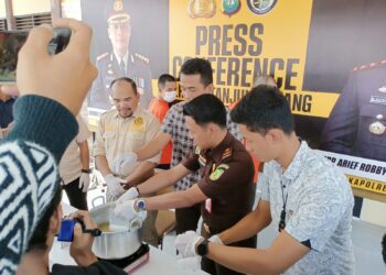 Polresta Tanjungpinang Musnahkan Barang Bukti Narkotika Jenis Sabu