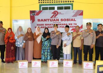 Polres Bintan Gelar Bantuan Sosial dan Bakti Kesehatan Jelang Hut Bhayangkara ke 79