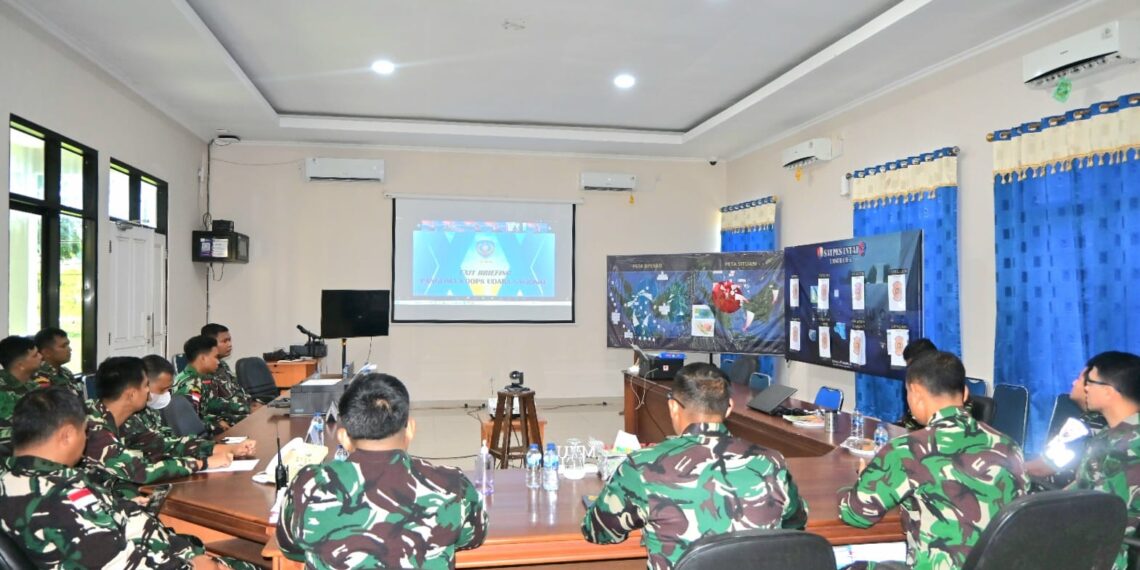 Danlanud RSA Natuna Hadiri Exit Briefing Panglima Koopsudnas Secara Virtual