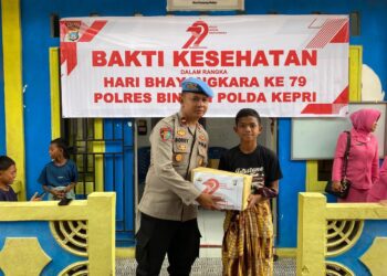 Polres Bintan Gelar Sunat Massal Bakti Kesehatan Dalam Rangka Hari Bhayangkara ke-79