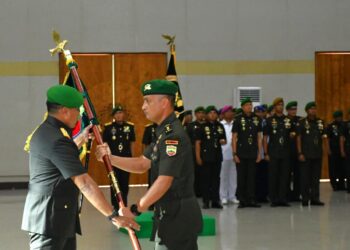 Pangdam I/BB Pimpin Sertijab Danyon Komposit 1 Gardapati, Tegaskan Pentingnya Sinergi dan Inovasi