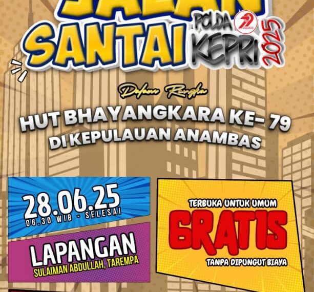 Peringati HUT Bhayangkara ke-79, Kapolres Anambas Ajak Warga Meriahkan Jalan Santai Berhadiah