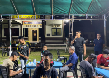 Polsek Pulau Laut Adakan Lomba Gaplek untuk Merayakan HUT Bhayangkara ke-79